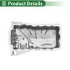UXCELL No.038103601MA Engine Oil Pan Oil Pan Sump Transmission Oil Pan for Volkswagen Jetta 2000-2001 Aluminum Silver Tone