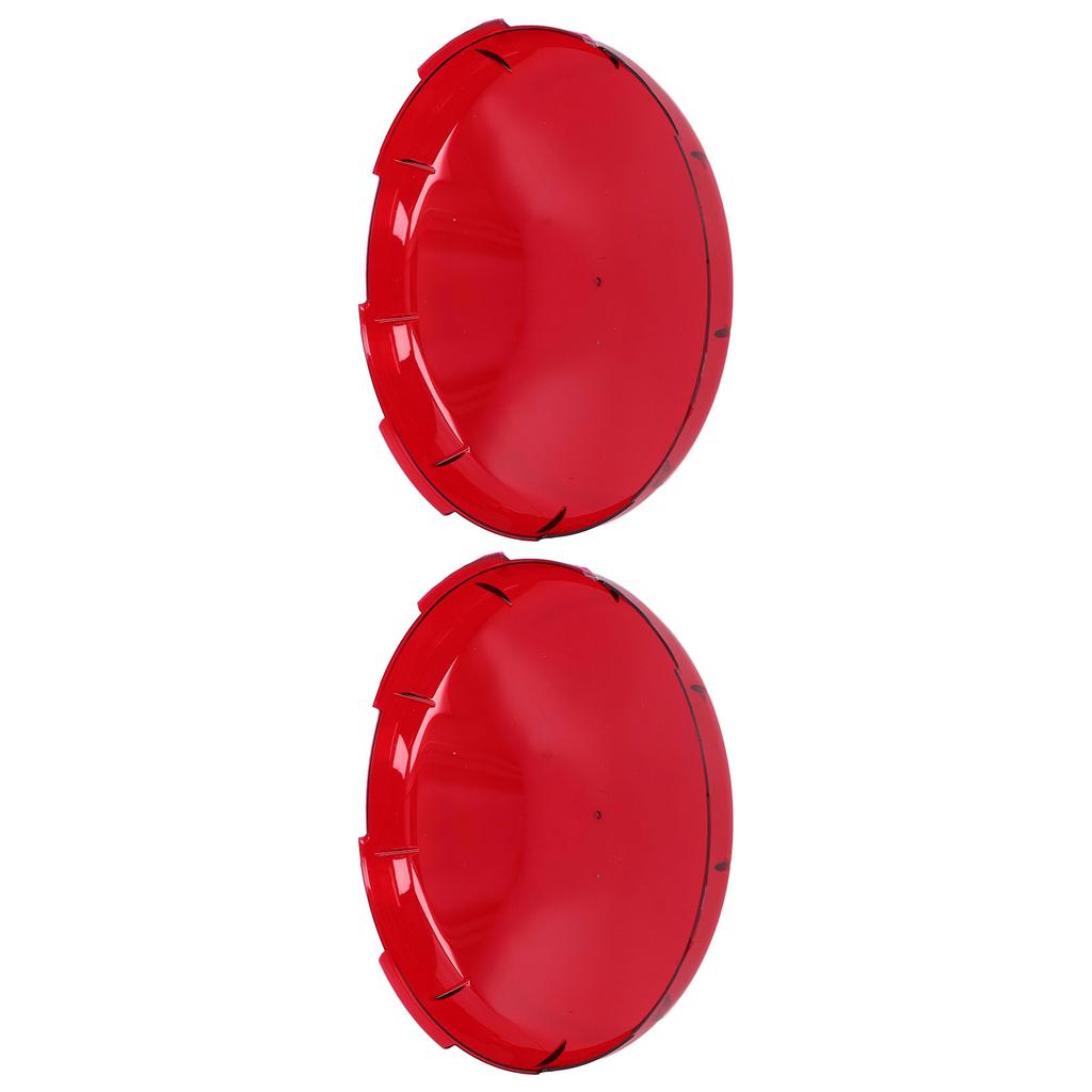 2 Stück Pool Linsenabdeckung Kunststoff Rot Transparent Unterwasserlicht Linsenabdeckungen für Spa Lichter 19cm