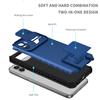 KEYSION Shockproof Case for Xiaomi Redmi A1 10C 10A Push Pull Camera Protection Live Stand Phone Cover for Redmi Note 9 Pro 9S