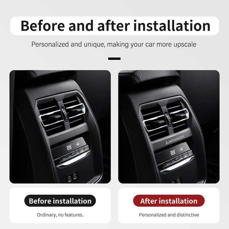 4 Stück Metall Autoaufkleber Emblem Premium Auto Zubehör Für Mitsubishi Outlander Lancer Cross Colt Xpander Mirage Attrage