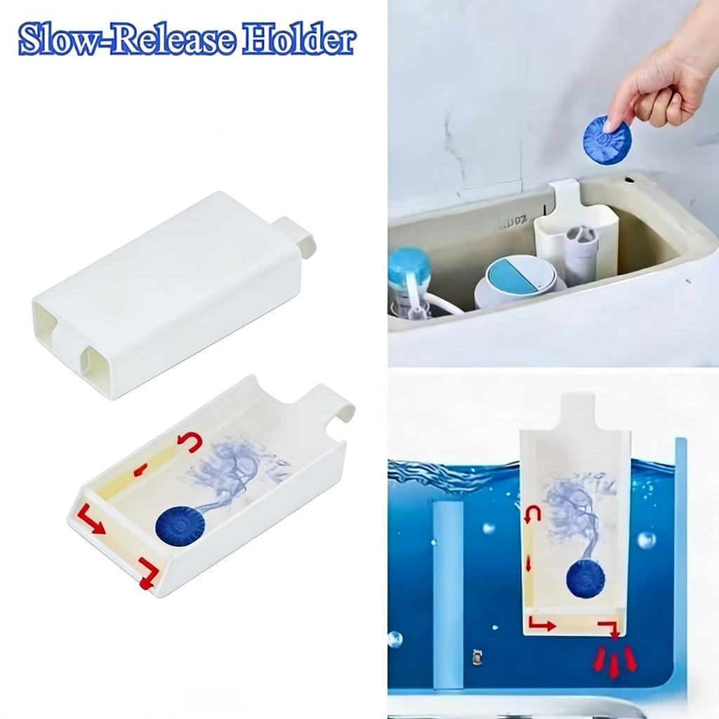 1Pc Toilet Solid Soap Box Tank Replacement Plastic Toilet Tank Accessory Modern Style No Electricity Required