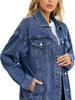 Oversized Women's Loose Long Boyfriend Denim Jacket