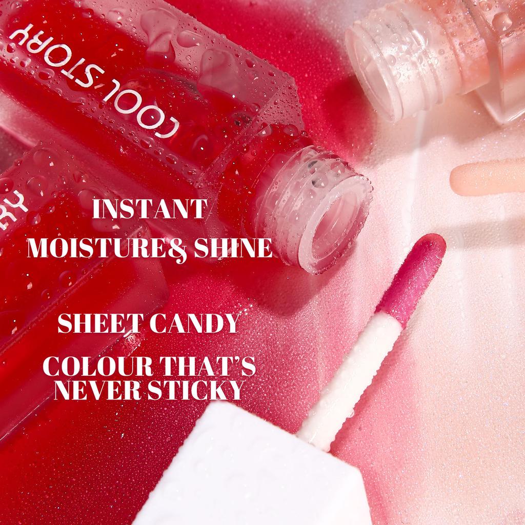 Shimmer Lip Oil Tinted for Fuller Lip Effect, Collagen Lip Gloss, Moisturizing Lip Care Extreme Volume Lip Essence Lips Enhancer