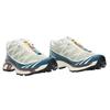 Salomon Xt-6 Recut Outdoor Trend Fabric Shock Absorption Durable Low-Top Running Shoes Unisex sneaker Mineral-Gray Duck-Blue White 492579