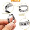 Practical Sturdy Stainless Steel Hose Clamp Set 100Pieces Assorted Size Accessory for Secure Piping Connection