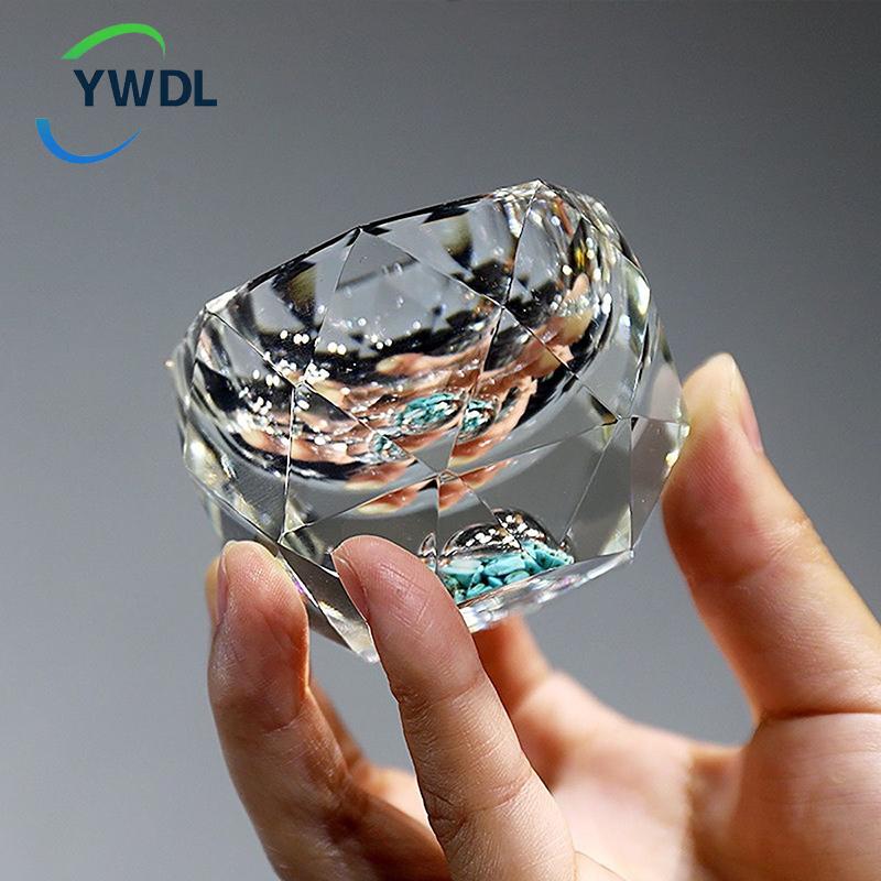 YWDL 50ml Diamantschliff Kristall Likörgläser Wodka Schnapsglas Weingläser Whiskeyglas Spirituosen Sake Soju Brandy Teetasse