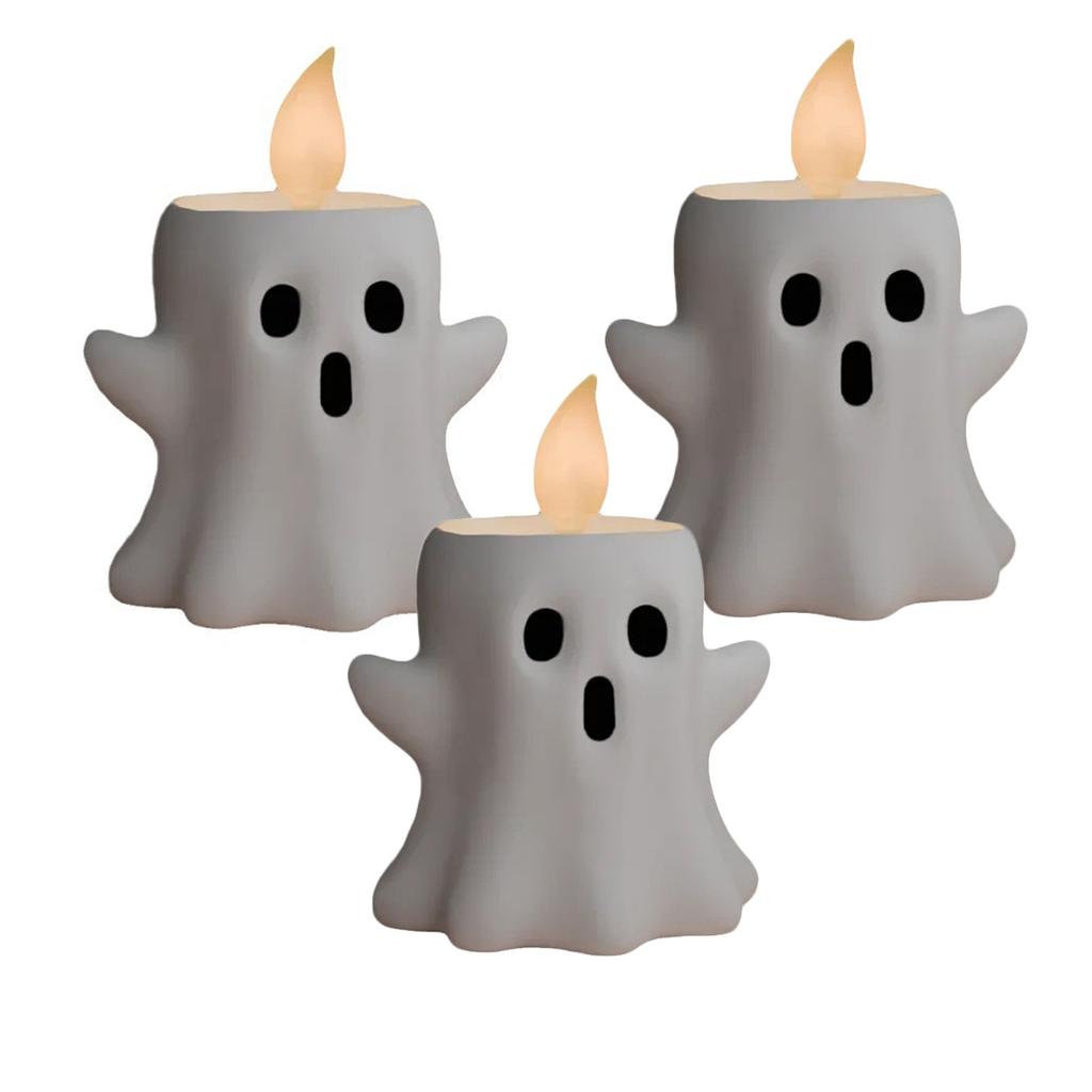 Ghost Candlestick Resin Crafts Decorations Halloween Decorations Gifts Tabletop Trinkets