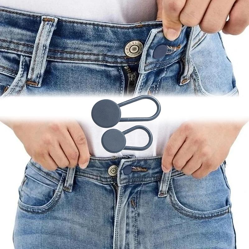 5Pcs 15Mm/18Mm Pants Extender Buttons Flexible Waist Extenders For Black Jeans Pants Pregnancy Trousers Lengthen Rubber Button