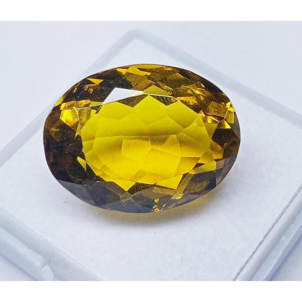 Certified Natural Amazing Topaz Yellow Oval Cut 16-17 Ct Fabulous Gemstone