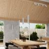Carbon pendant lamp 3P white