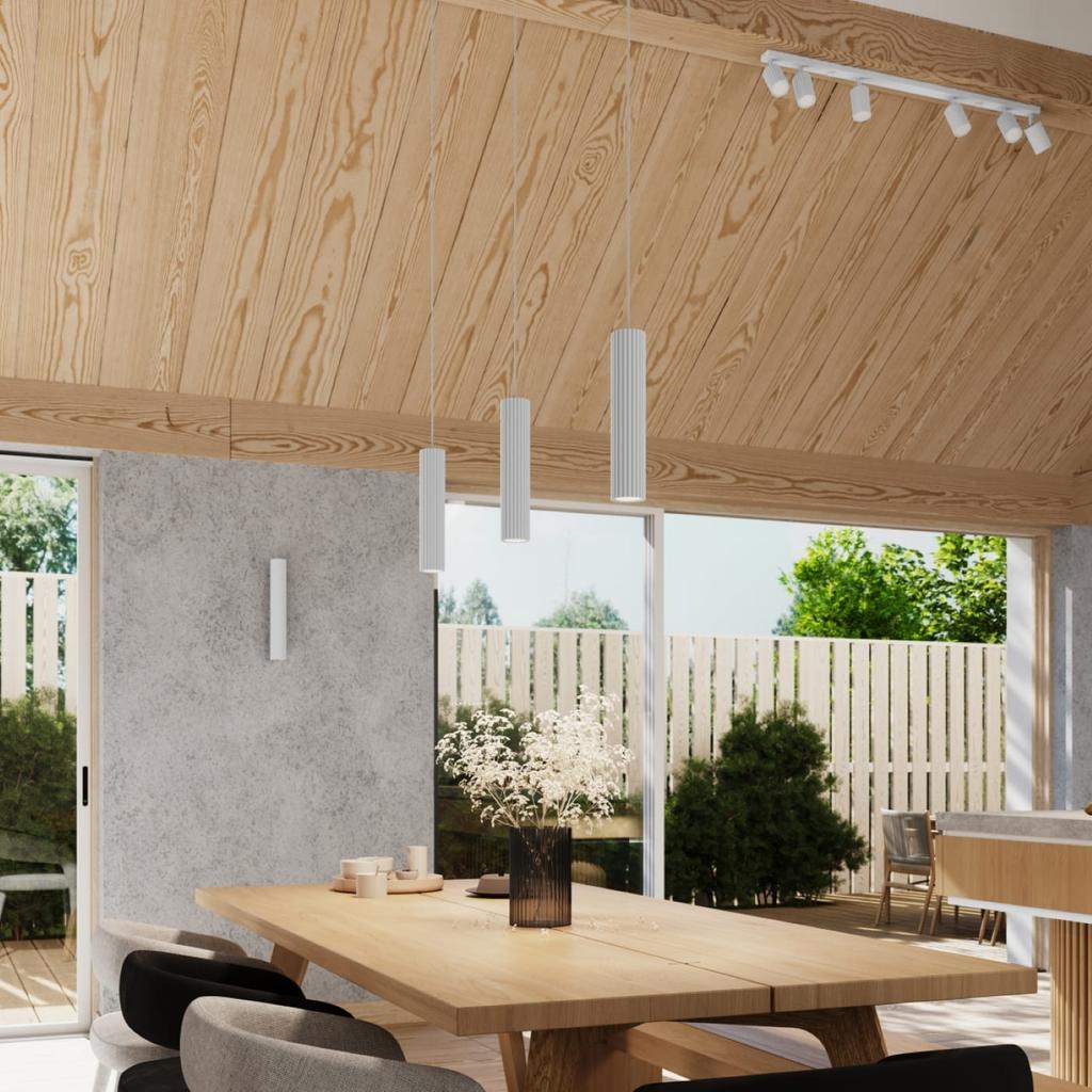 Carbon pendant lamp 3P white