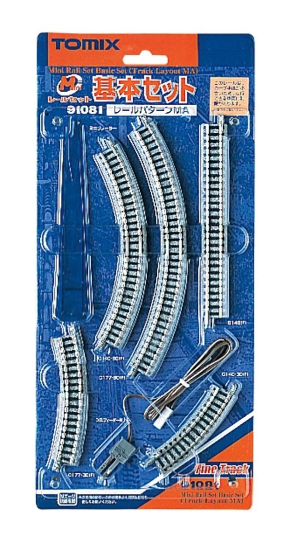 TOMYTEC TOMIX N Gauge Mini Rail Basic MA Pattern Model Railroad Rail Set Set, Set, 91081,