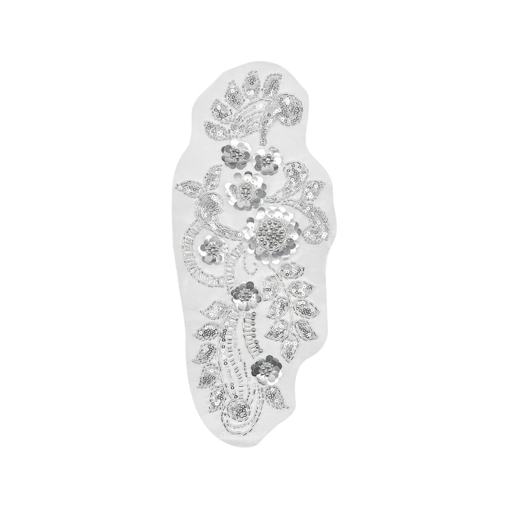 Multi-Color Mesh Beaded Sequins Flower Cloth Sticker Lace Lace Accessories Wedding Dress Handmade Diy Accessories Decoration