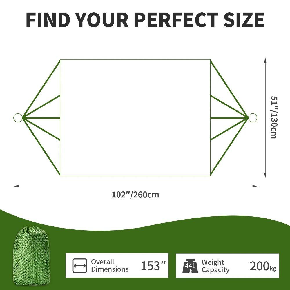 Portable Ice Silk Hanging Bed Cooling Outdoor Camping Swing Simple Mesh Hammock Backyard