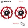 11T 13T MTB Bicycle Rear Derailleur 4mm 5mm 6mm Steel Bearing Pulley Aluminum Wheel Road Bike Guide Roller Idler