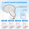 400ML Wall-Mounted or Countertop 4-Levels Adjustable Rechargeable Electric Infrared Automatic Sensor Hand & Dish Soap Dispenser