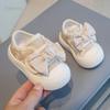 1-5Years Canvas Shoes Soft Soled Children's Shoe Spring Autumn Baby Butterfly Knot Shaped Skateboard Shoes Girls Stylish Shoes