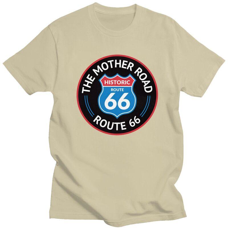 Custom Mens The Mother Road Toute 66 T Shirt Short Sleeves Cotton Tshirt Tshirt Casual Tee Loose Fit Clothing