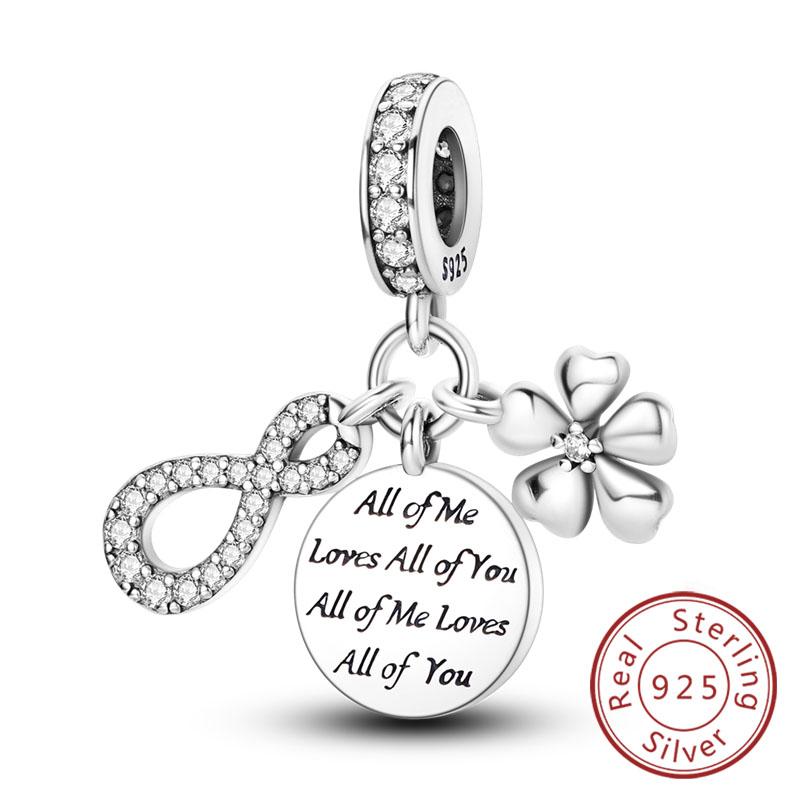 Fit Original Copper Charms Beads Puppy Heart Bow Copper Charms For Bracelet Pendant Women Jewelry Gifts