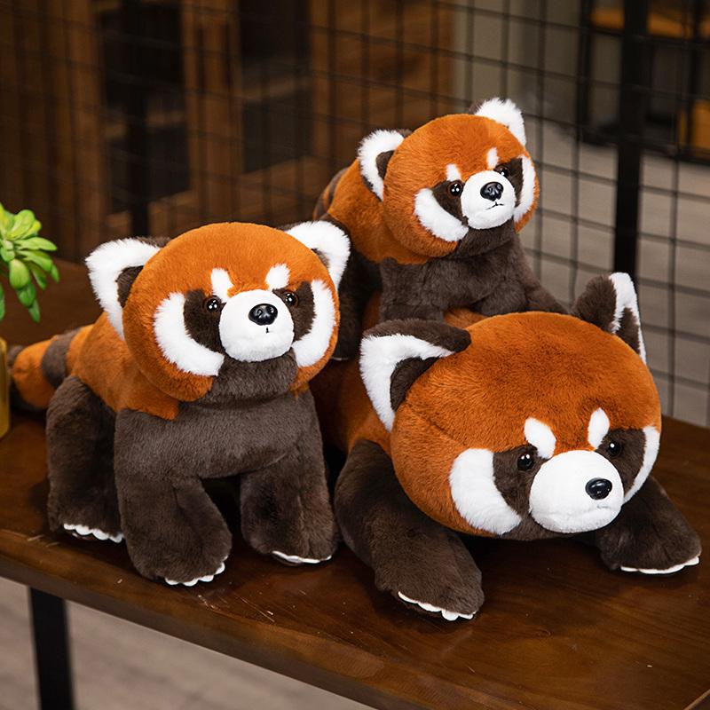Lifelike Red Panda Plush Toy Cute Raccoon Stuffed Animal Soft Doll Gift For Kids Girlfriend Birthday Christmas
