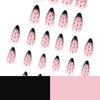 French Black Almond Polka Dot Wearable Nail Tips - Stylish Nail Art