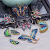 Colorful Cloisonné Enamel Butterfly Hanfu Hairpins & Hair Clips
