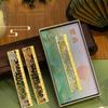 Kawaii Oil Painting Ruler Bookmark Vintage Landscape Metal Bookmark  School