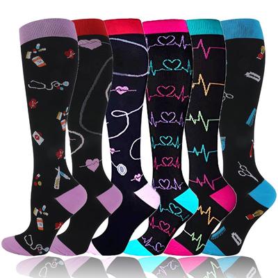 Kompressionsstrümpfe 20-30 mmHg Laufen Medizinisch Krampfadern Schwangerschaft Stillen Sportlich Fußball Fußball Strümpfe Sportsocken