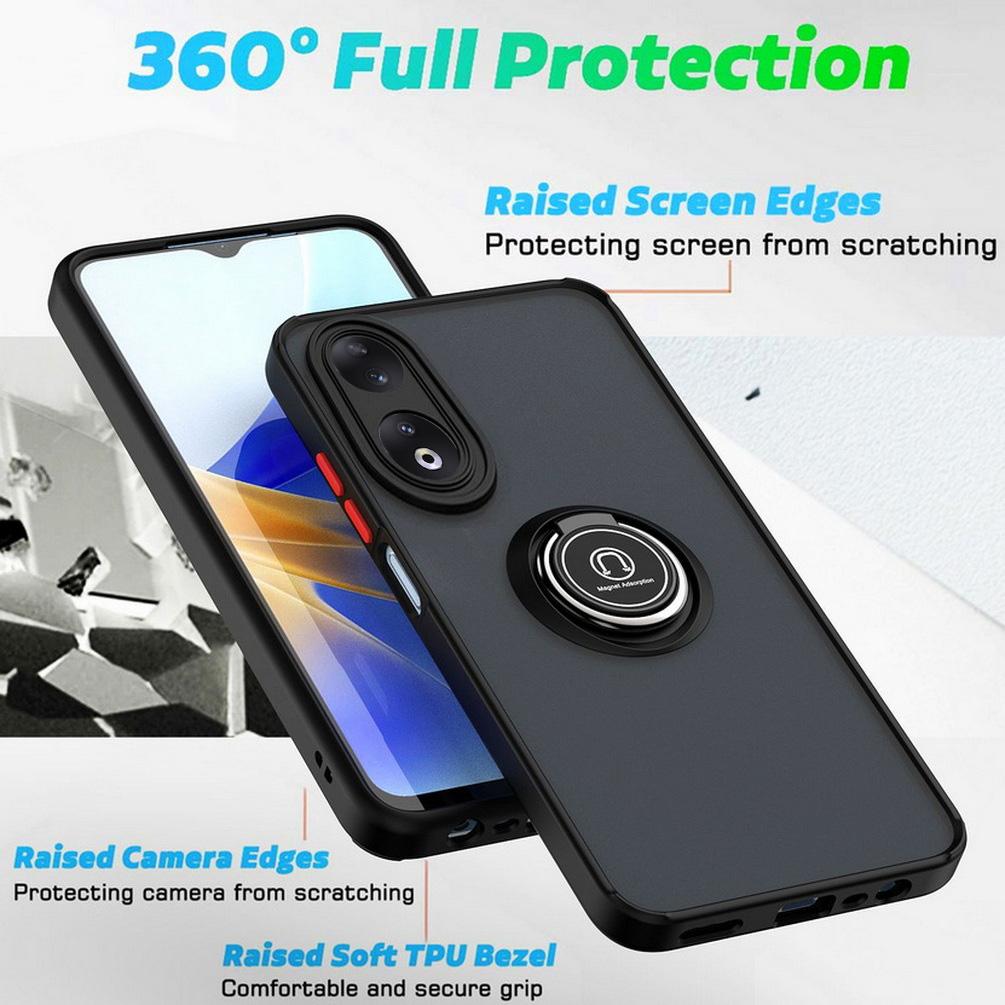 Rotatable Bracket Case for Honor 90 70 60 X7A X8A X9A X6 X7 X8 X9 X30i Honor Magic 5 Pro 4 Lite Finger Ring Car Holder Cover