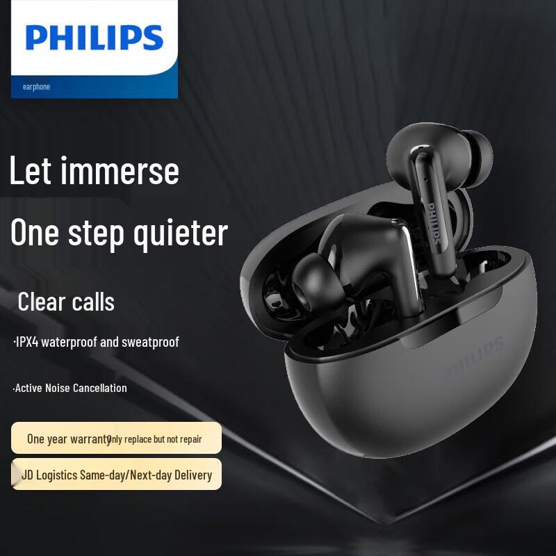 

Philips TAT3518 True Wireless Hybrid ANC Gaming Earbuds