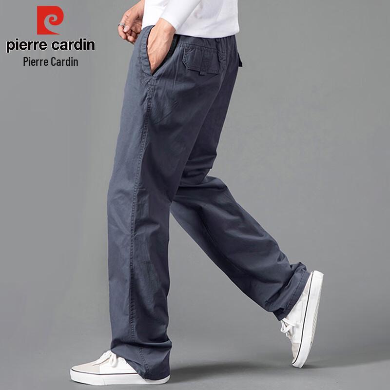 Pierre Cardin Men's Loose Straight-Leg Cotton Cargo Pants