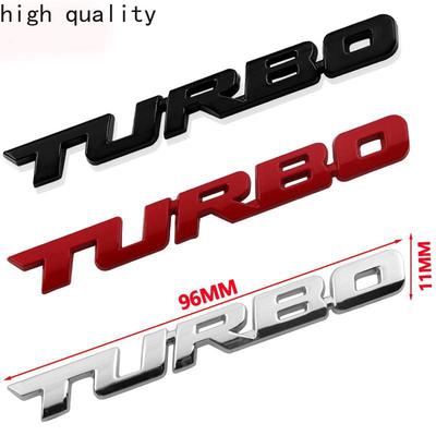 2x Chrome Metal Turbo T Car Auto Trunk Rear Tailgate Emblem Badge Decals Sticker