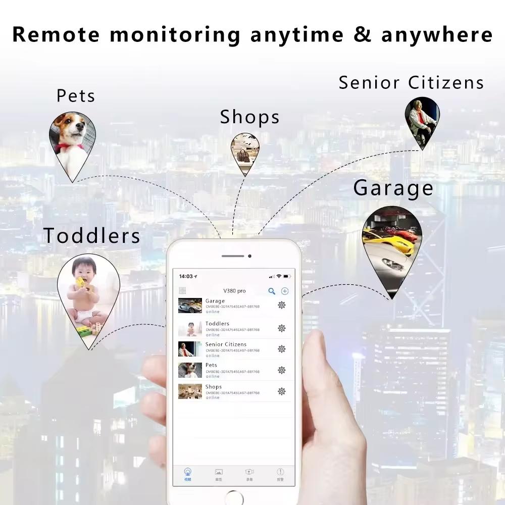 1080P HD WIFI Camera Built-in Battery IP Remote Monitoring Mini Camcorder Portable Smart Home Waterproof IR Night Vision BodyCam
