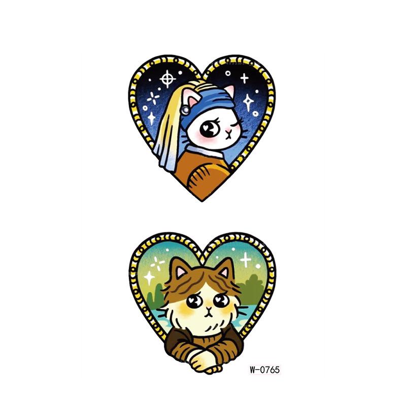 Beauty Sticker Cartoon Tattoo Sticker Temporary Waterproof Animation Flower Personalized Flower Arm Tattoo Sticker