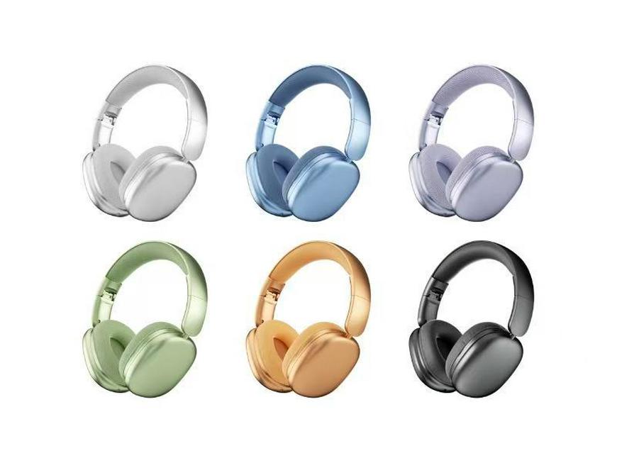 

Беспроводные накладные Bluetooth-наушники P9 второго поколения с шумоподавлением - Бестселлер синий