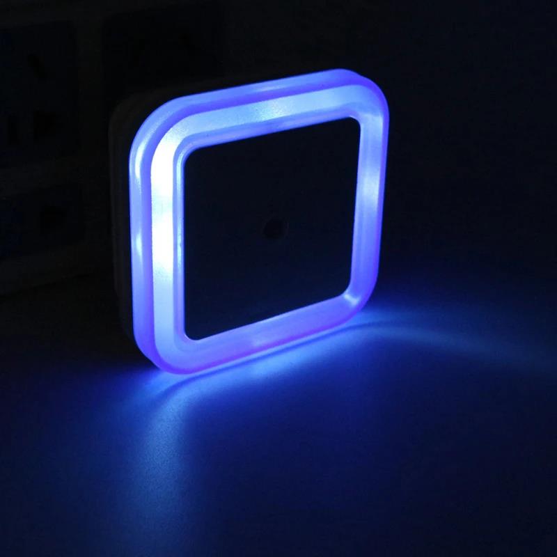 Bezprzewodowa lampka nocna LED z czujnikiem światła Mini lampka nocna z wtyczką EU do pokoju dziecięcego, sypialni, dekoracja, oświetlenie