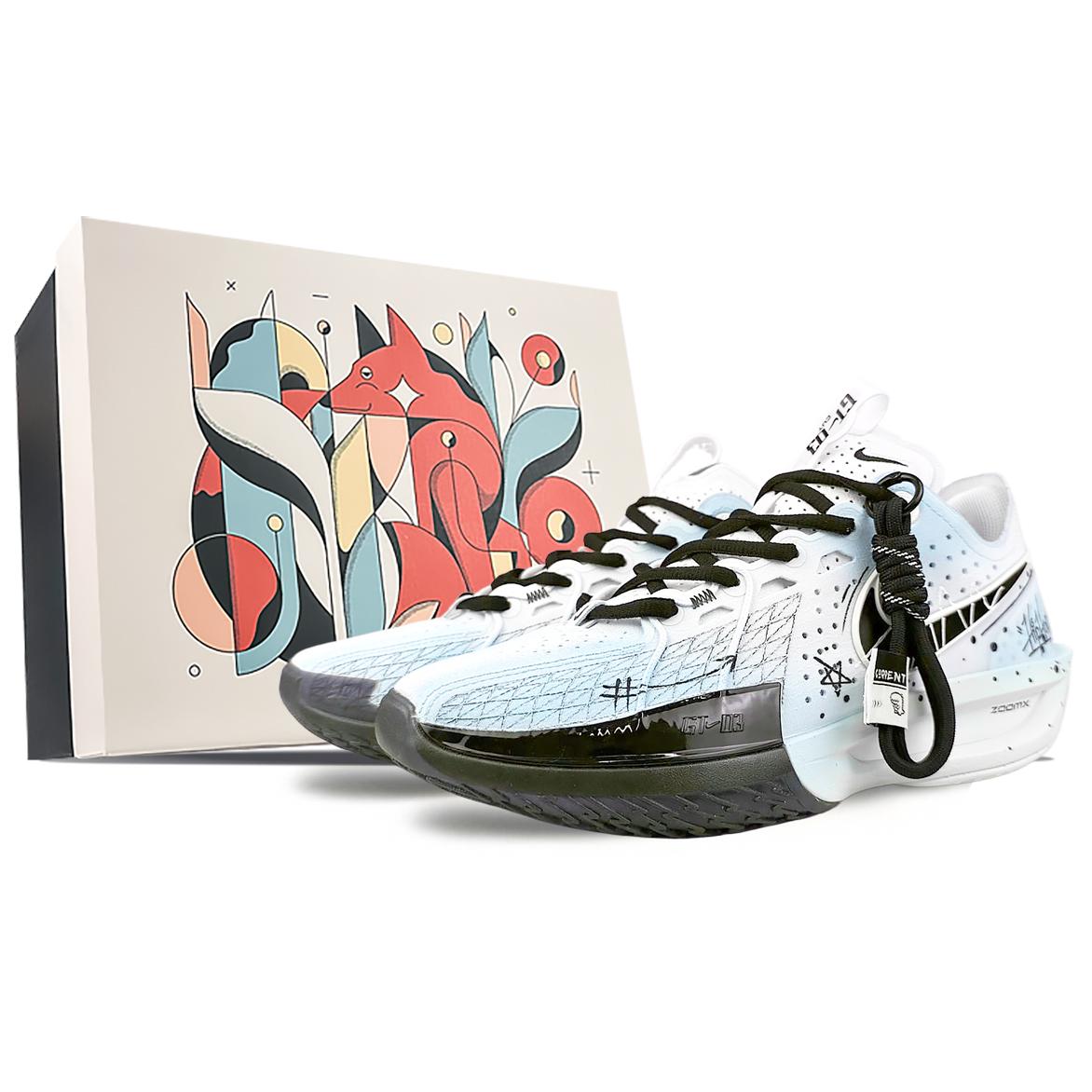 

Nike GT. Кросівки для баскетболу низькі, стійкі до ковзання та стирання, унісекс, 3-й розмір, DV2918-102(Team40-SBOX) 45