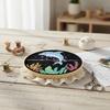 Marine Animal DIY Stamped Embroidery Stitches Practice Kit with Embroidery Hoop Cross Stitch Kit 30x30cm for Beginners Adults