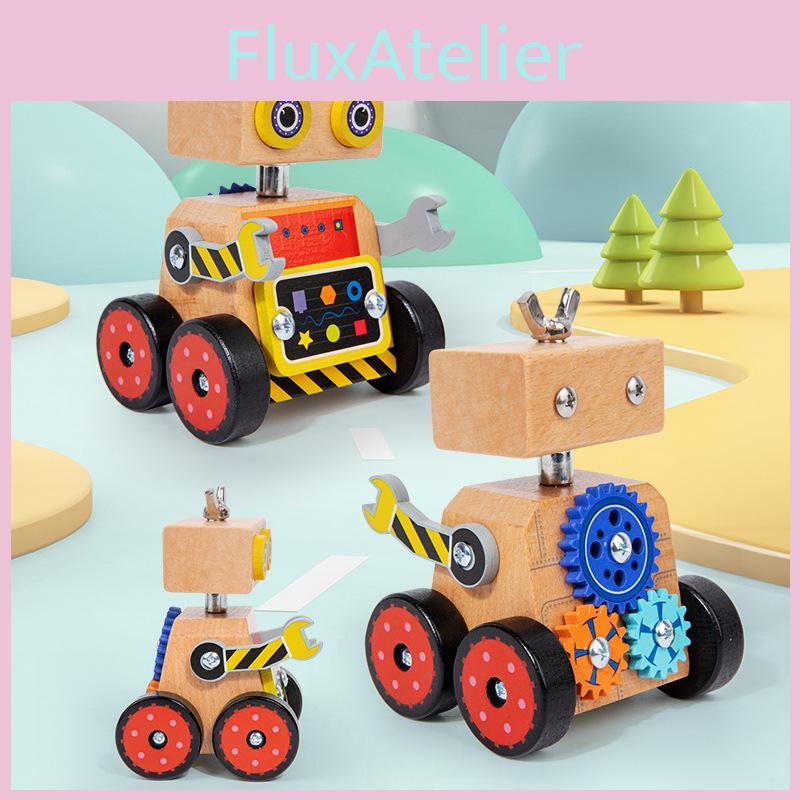 Wooden Handmade Assembly Robot Puzzle Toy For Early Education And Cognitive Development