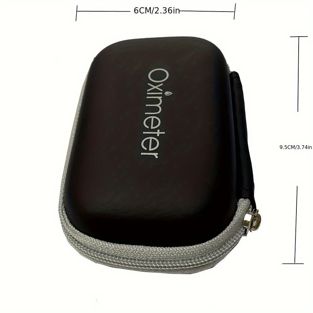 Zipper Storage Bag. Flexible, wear-resistant case for oximeter, ideal for home & travel.