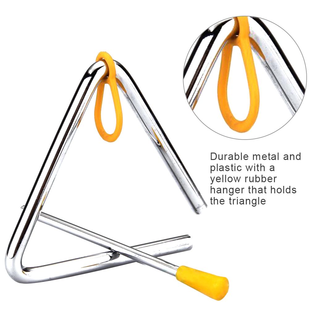 5/6/7/8 Inch Triangle Orff Instrument Band Percussion Musical Triangolo For Kids