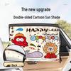 Double-Sided Cartoon Car Sunshade - Heat Insulation Window Curtain for Sun Protection