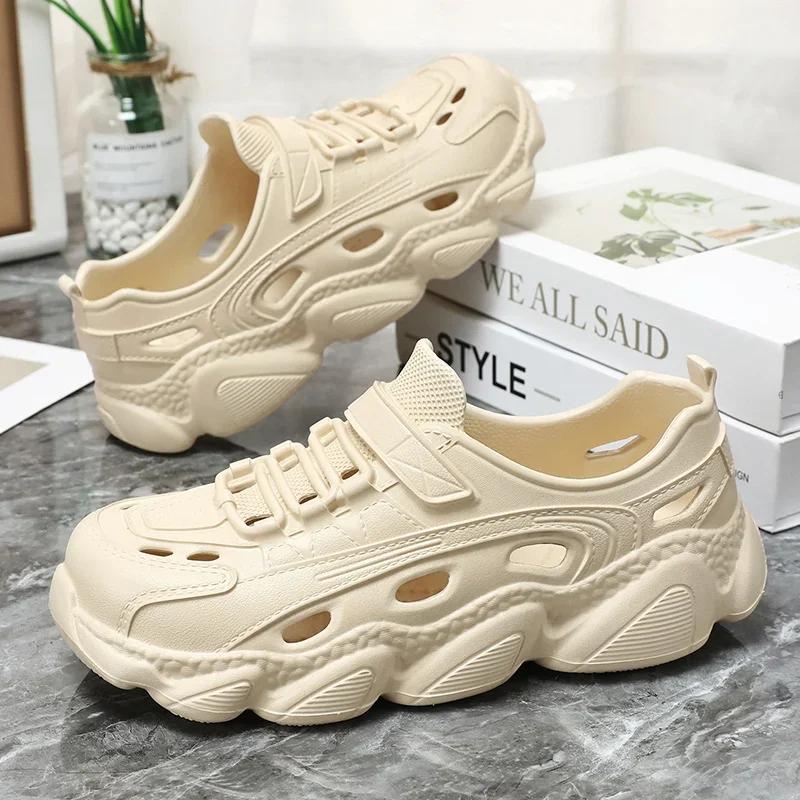 Men's Trendy Eva Sandals Summer Man Outdoor Wear Thick Bottom Non-slip Breathable Cool Shoes Beach Shoes Men Fishing Waterproof