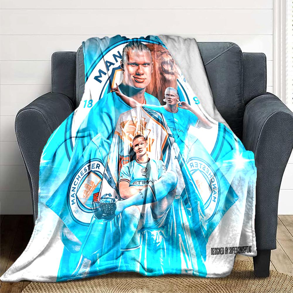Manchester City Legend Blankets Flannel Printed Breathable Warm Throw Blanket for Home Office Bedspreads 0708a85