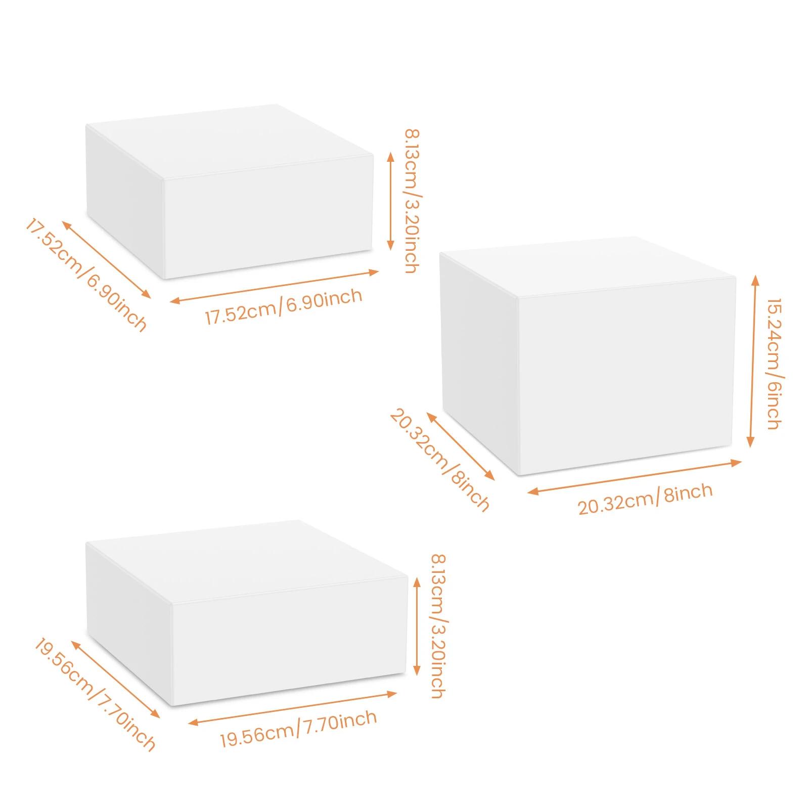 

3/6Pcs Acrylic Buffet Riser Food Display Stands Desktop Catering Dessert Cake Party Buffet Jewelry Display Decorating Box