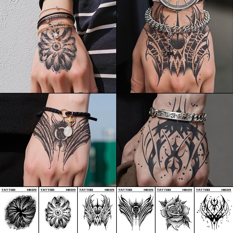 Cross-Border Fashion Herbal Tattoo Sticker - Waterproof, Long-lasting, Cool Designs for Hand and Shoulder