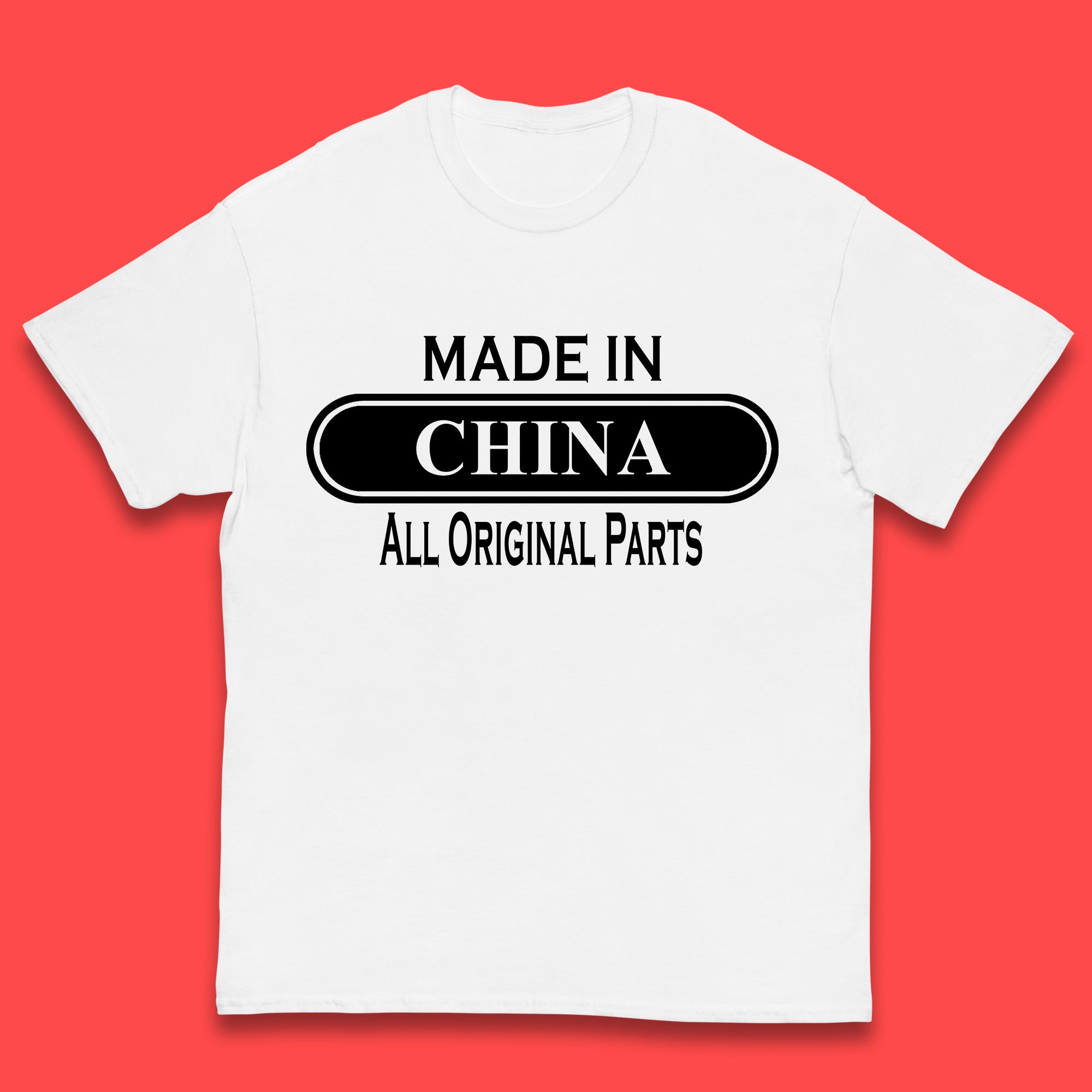 Made In China All Original Parts Vintage Retro Birthday Chinatown City of Westminster, London Gift Kids T Shirt 150