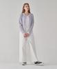 RONRON Multi Stripe Knit Cardigan Blue Pink
