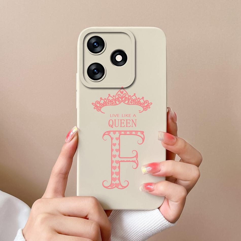 For Tecno Spark 10 4G 5G 10Pro 10C Case Couple Letter Upgrade Full Protection Liquid Silicone Cover For Tecno Spark10 10 Pro C