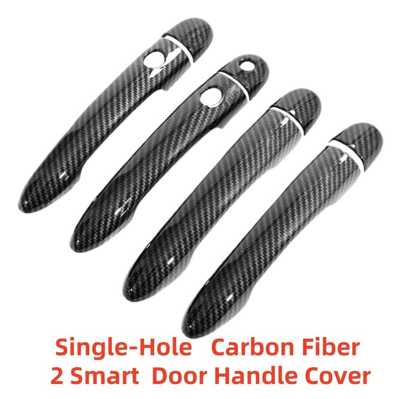 Carbon Car Accessory Door Handle Cover Trim Paste Style 2005 2006 2007 2008 2009 2010 2011 2012 Chrome For Renault Clio MK3